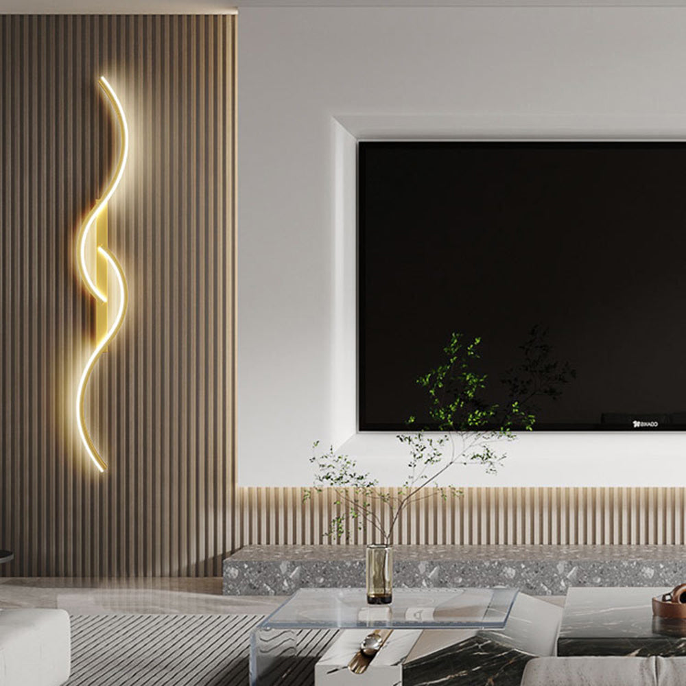 Nexa Lámpara de Pared Dormitorio Sala de Estar Moderna Ondas Lineales