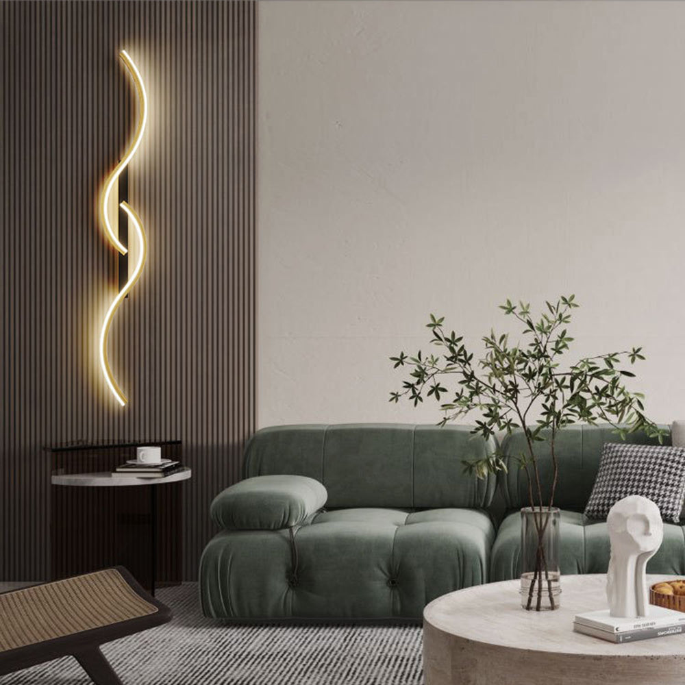 Nexa Lámpara de Pared Dormitorio Sala de Estar Moderna Ondas Lineales