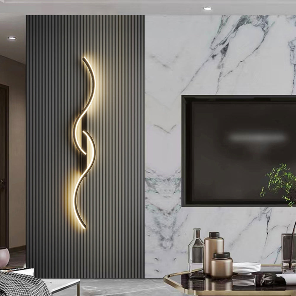 Nexa Lámpara de Pared Dormitorio Sala de Estar Moderna Ondas Lineales