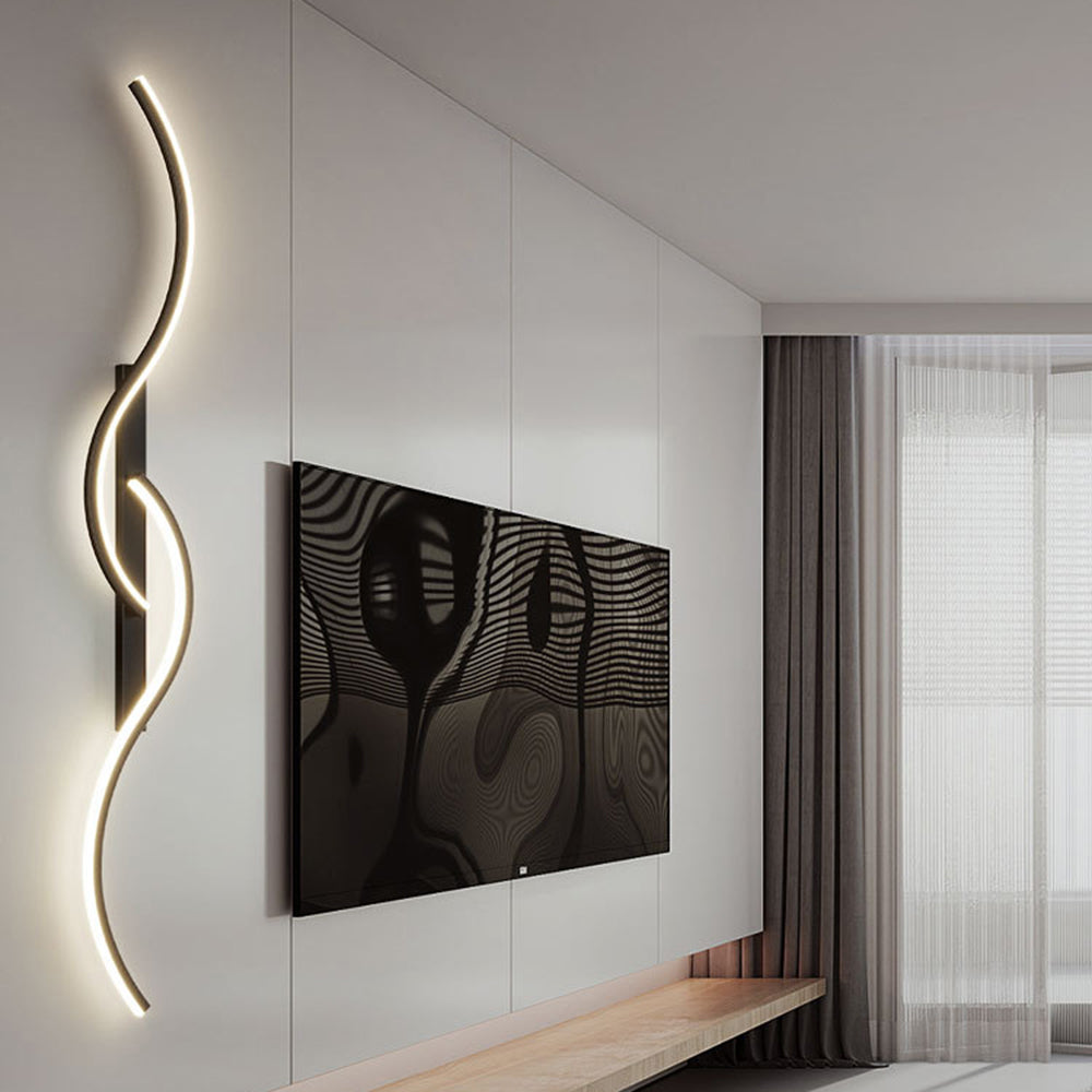 Nexa Lámpara de Pared Dormitorio Sala de Estar Moderna Ondas Lineales