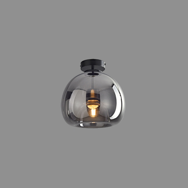 Noncu Ceiling Light Modern Dome Glass Living Room Mount