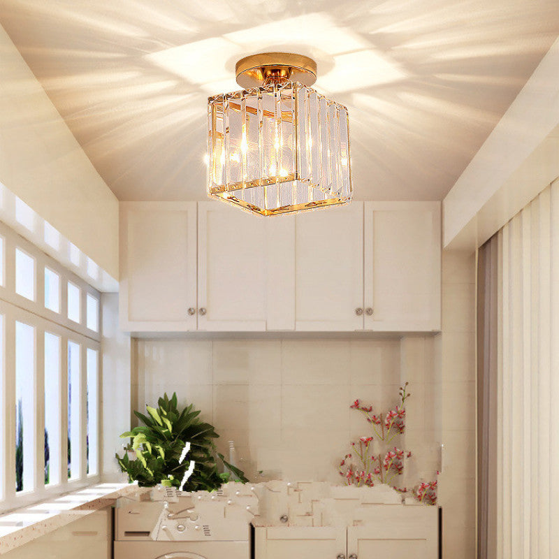 Zephyra Ceiling Light Modern Crystal Metal 3 Colours Living Room