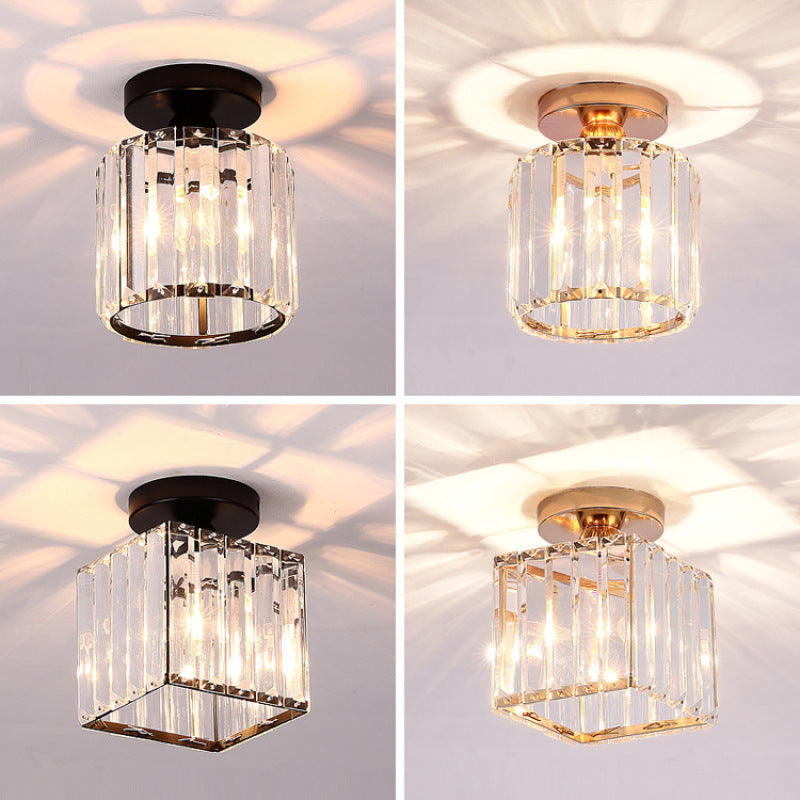 Zephyra Ceiling Light Modern Crystal Metal 3 Colours Living Room