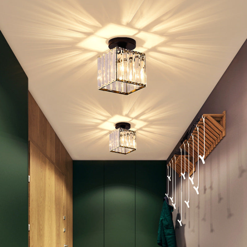 Zephyra Ceiling Light Modern Crystal Metal 3 Colours Living Room