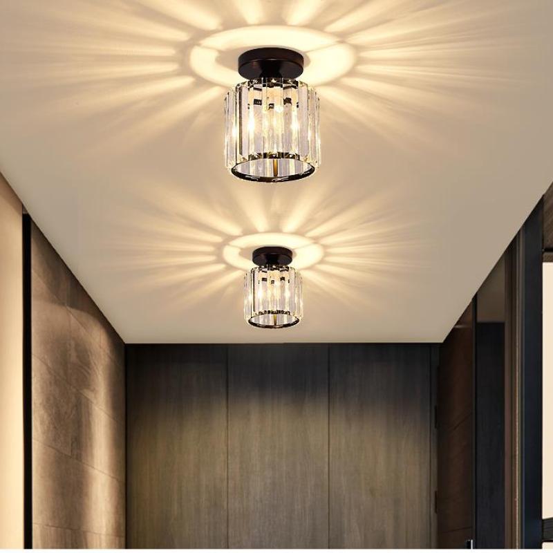 Zephyra Ceiling Light Modern Crystal Metal 3 Colours Living Room