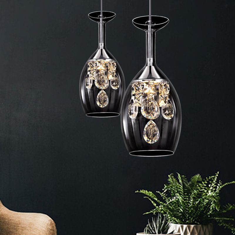 Zephyra Pendant Light Modern Glass Wine Living Room