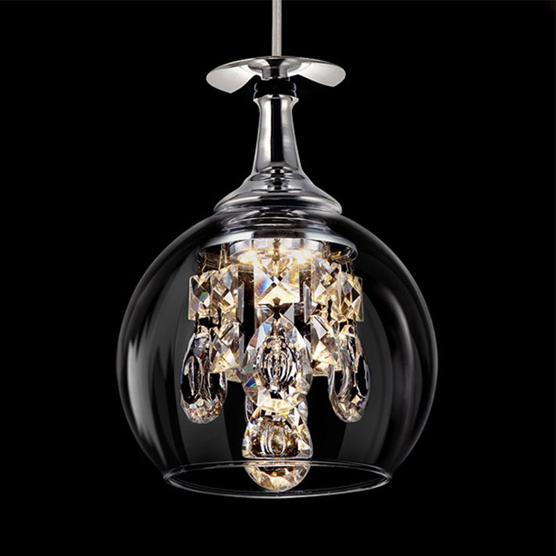 Zephyra Pendant Light Modern Glass Wine Living Room