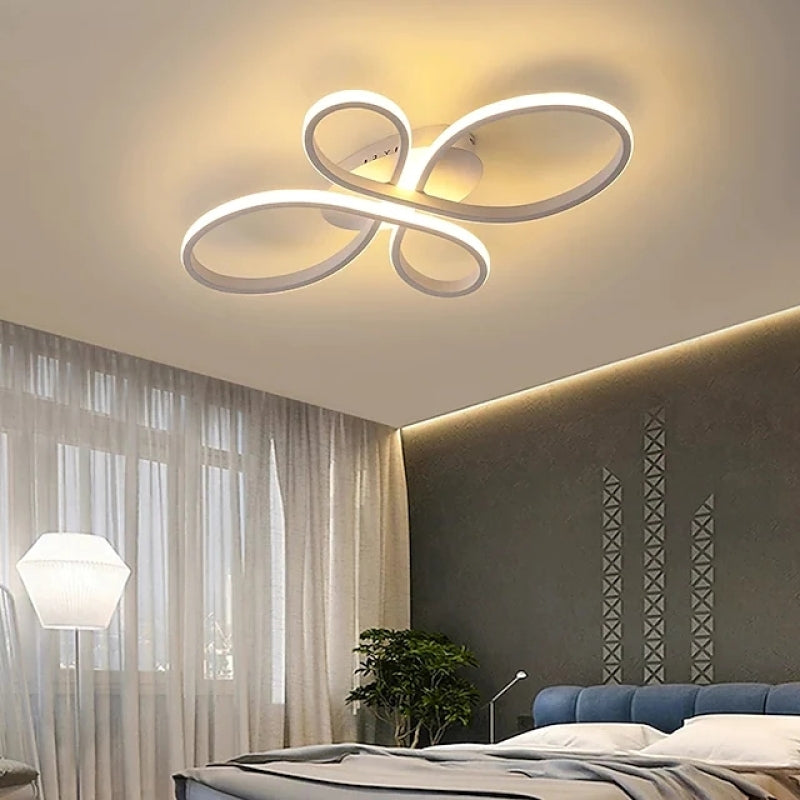 Nexa Lámpara de Techo Moderna Múltiples Anillos LED Metal Salón