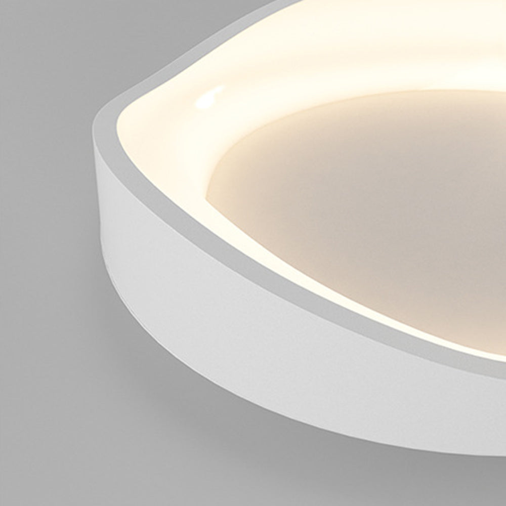 Soleil Flush Mount Ceiling Light Modern Wave Living Room