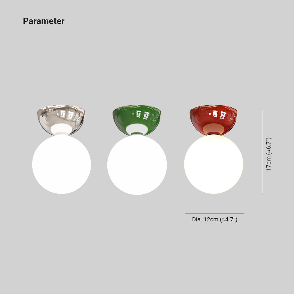 Halo Flush Mount Ceiling Light Modern Glass Metal Bedroom Kitchen