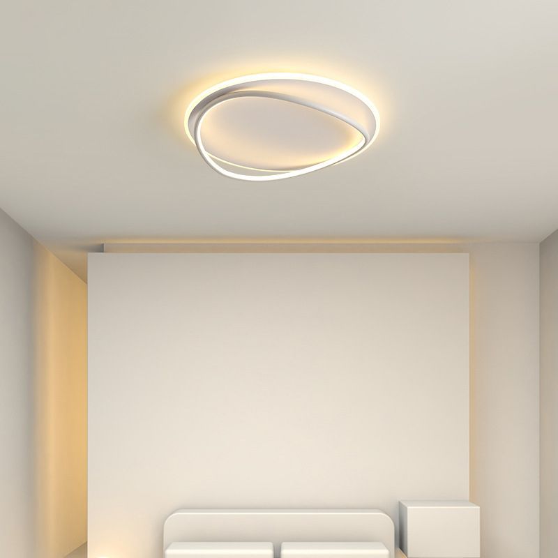 Soleil Flush Mount Ceiling Light Ring Minimalist Modern Living Room