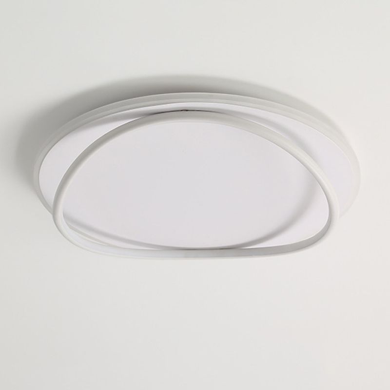 Soleil Flush Mount Ceiling Light Ring Minimalist Modern Living Room