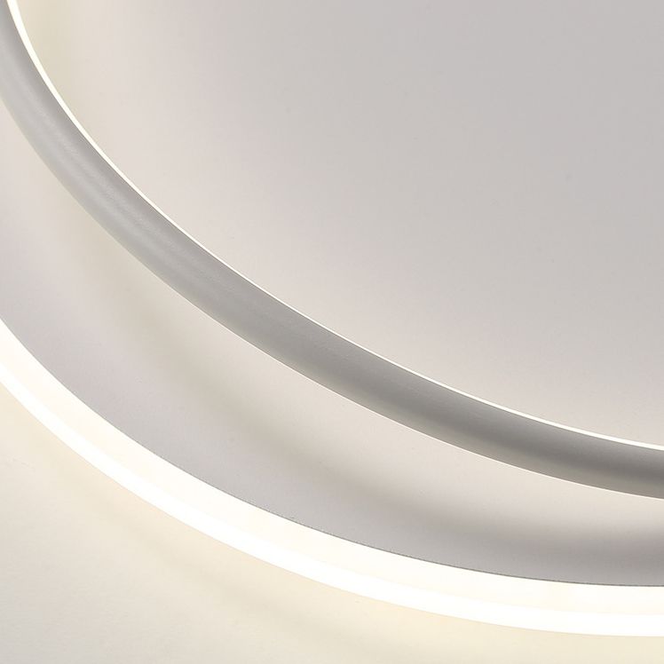 Soleil Flush Mount Ceiling Light Ring Minimalist Modern Living Room