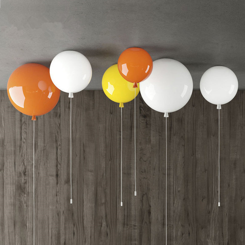 Halo Ceiling Light Modern Balloon Glitter Acrylic Bedroom Living Room
