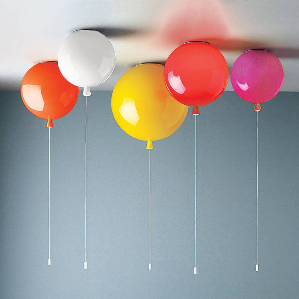 Halo Ceiling Light Modern Balloon Glitter Acrylic Bedroom Living Room