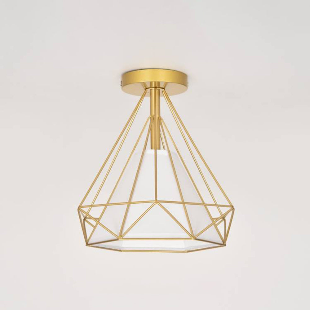 Mode Flush Mount Ceiling Light Corridor 2 Colours Metal Bedroom