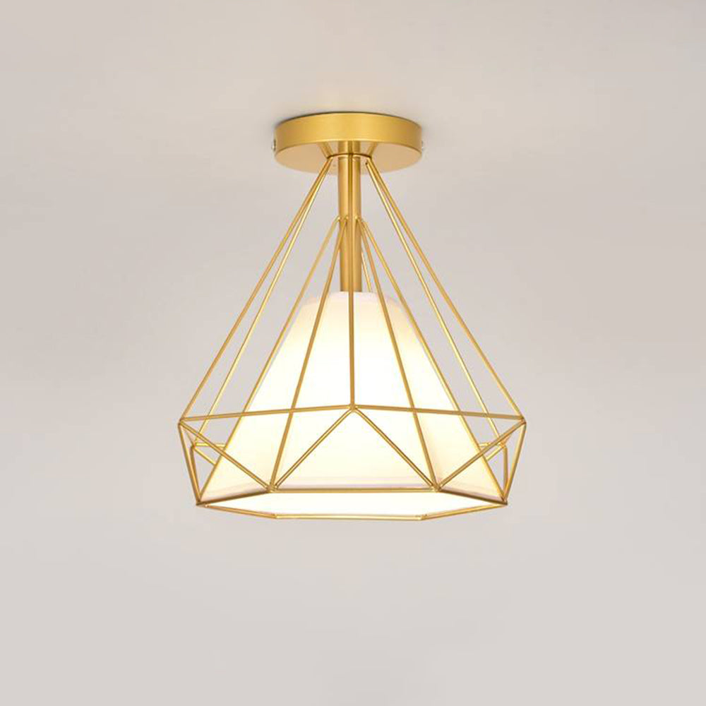 Mode Flush Mount Ceiling Light Corridor 2 Colours Metal Bedroom