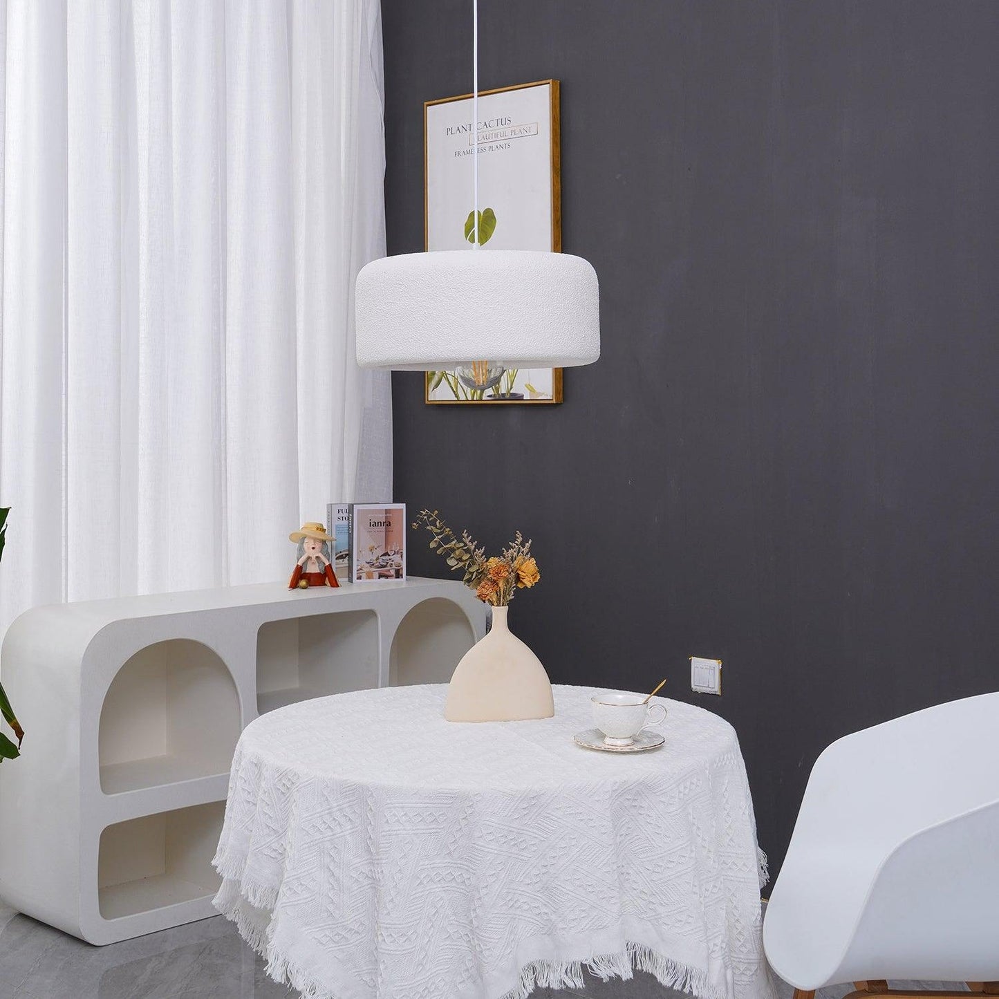 Zephyra Pendant Light Cloud Dome Modern Living Room