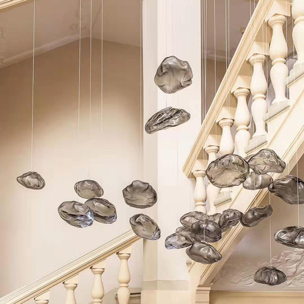 Nexa Lámpara Colgante Minimalista Esférica Metal Cristal 3 Colores Dormitorio