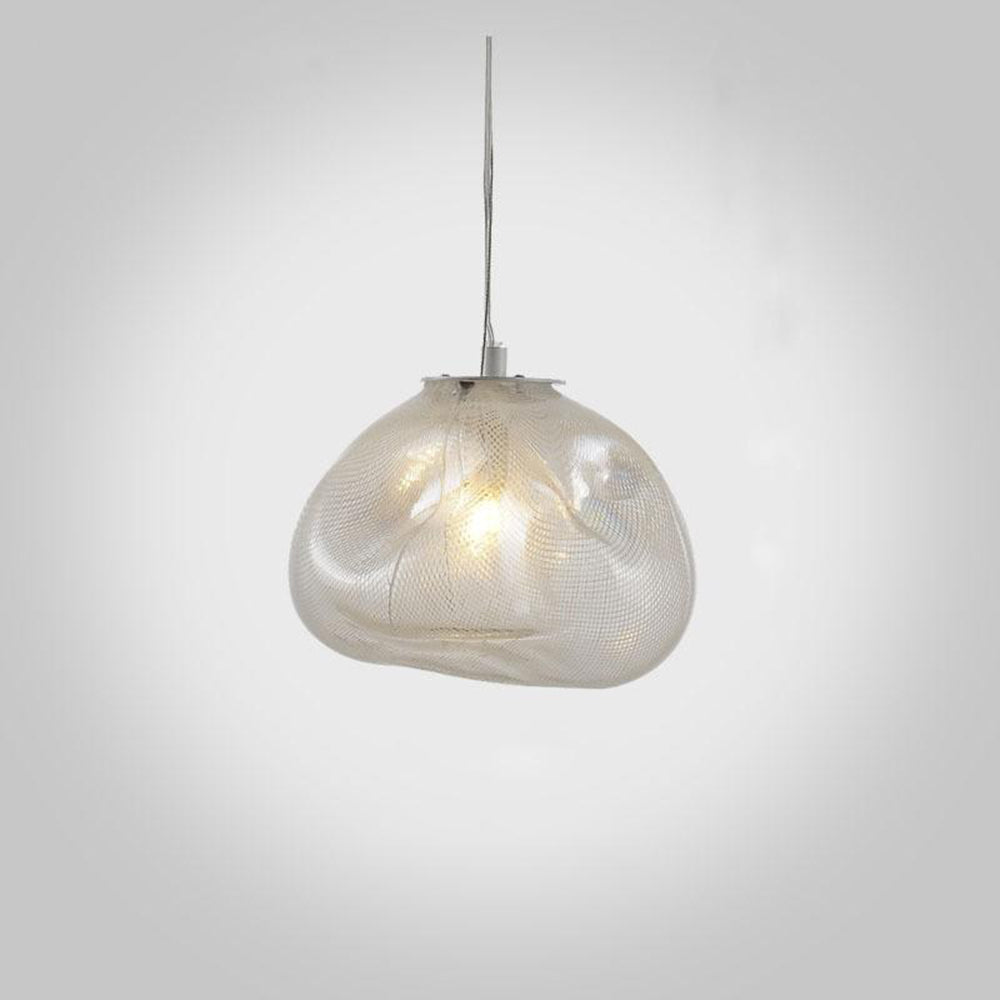Nexa Lámpara Colgante Minimalista Esférica Metal Cristal 3 Colores Dormitorio