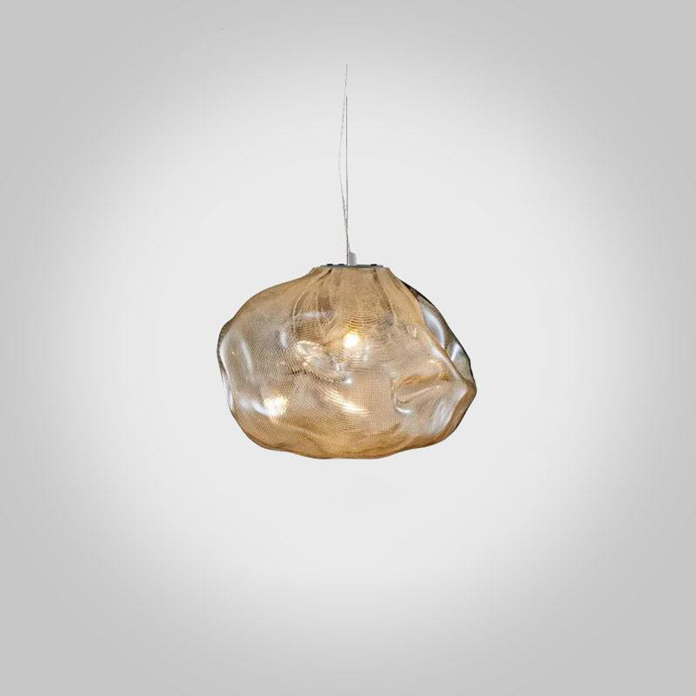 Nexa Lámpara Colgante Minimalista Esférica Metal Cristal 3 Colores Dormitorio