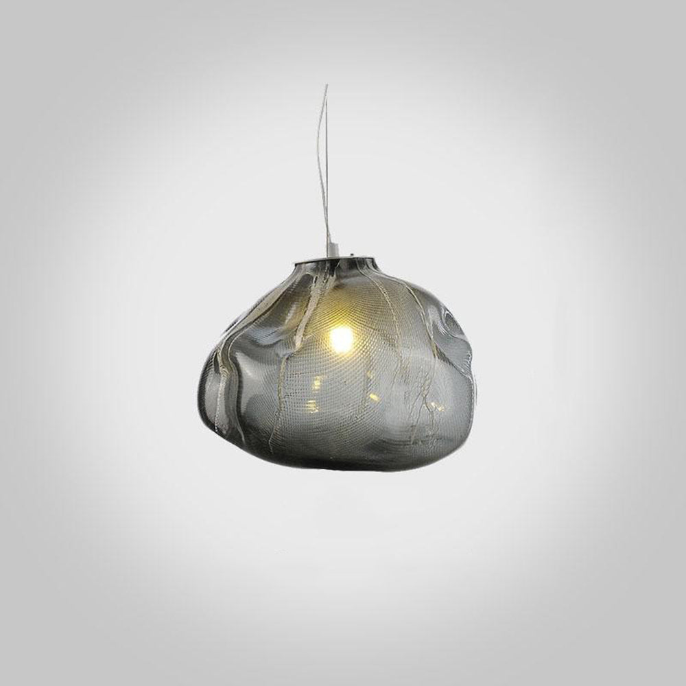 Nexa Lámpara Colgante Minimalista Esférica Metal Cristal 3 Colores Dormitorio