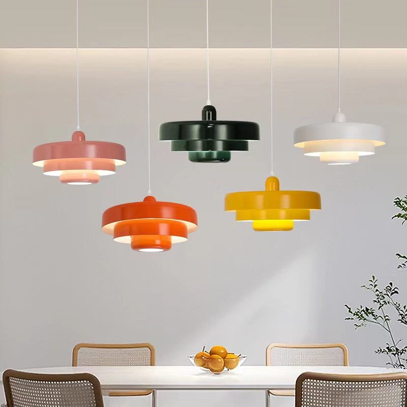 Halo LED Pendant Light Modern Simple Metal Living Room Kitchen