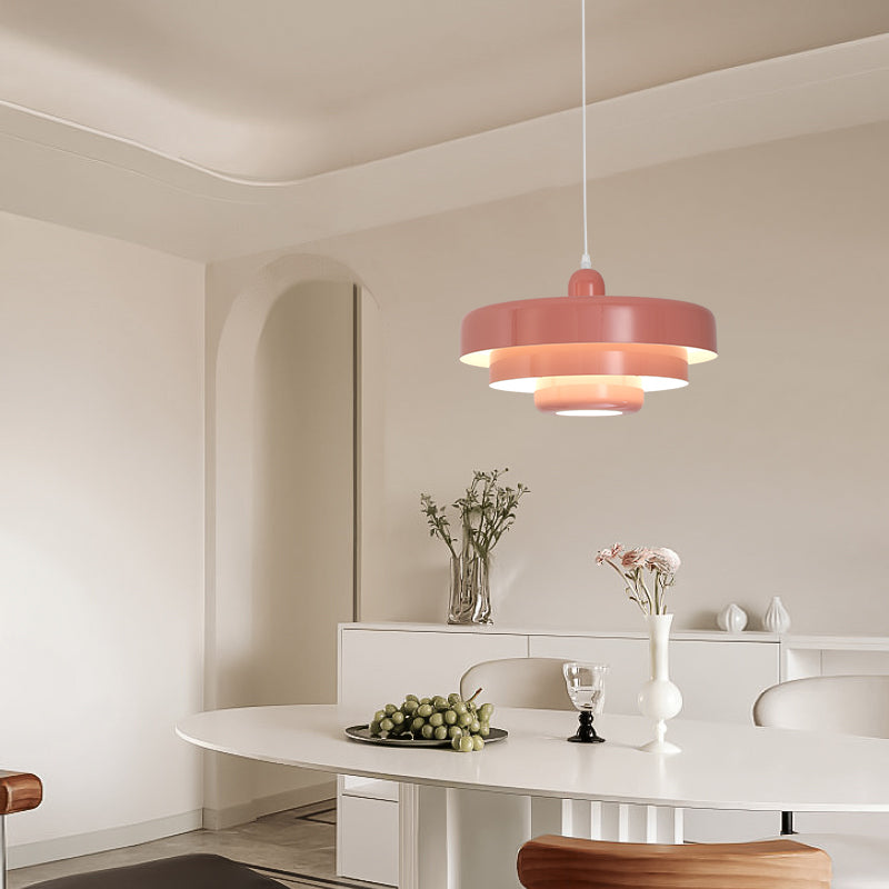 Halo LED Pendant Light Modern Simple Metal Living Room Kitchen