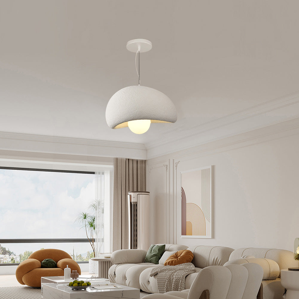 Zephyra Pendant Light Spherical Cloud Wabi-Sabi Living Room