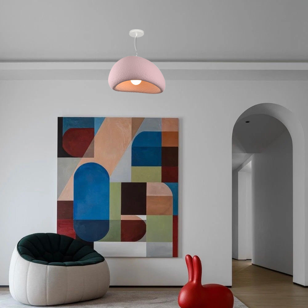 Zephyra Pendant Light Spherical Cloud Wabi-Sabi Living Room