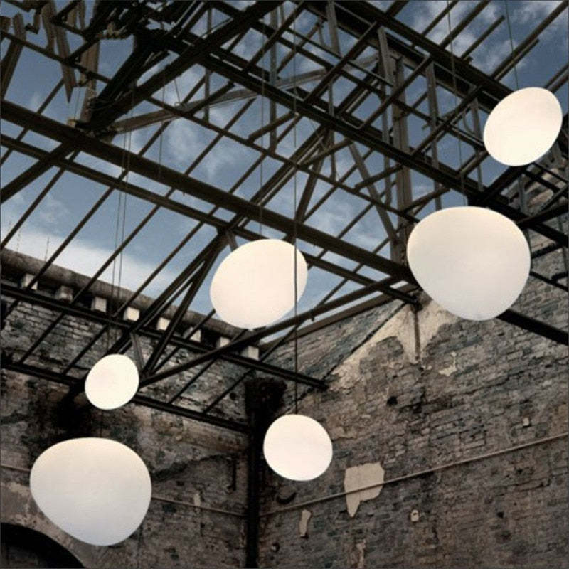 Nexa Lámpara Colgante Cristal Forma Huevo Globo Moderno Salón