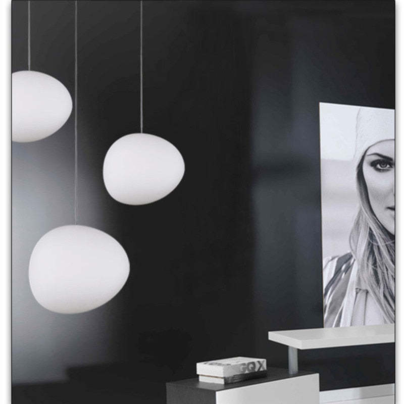 Nexa Lámpara Colgante Cristal Forma Huevo Globo Moderno Salón