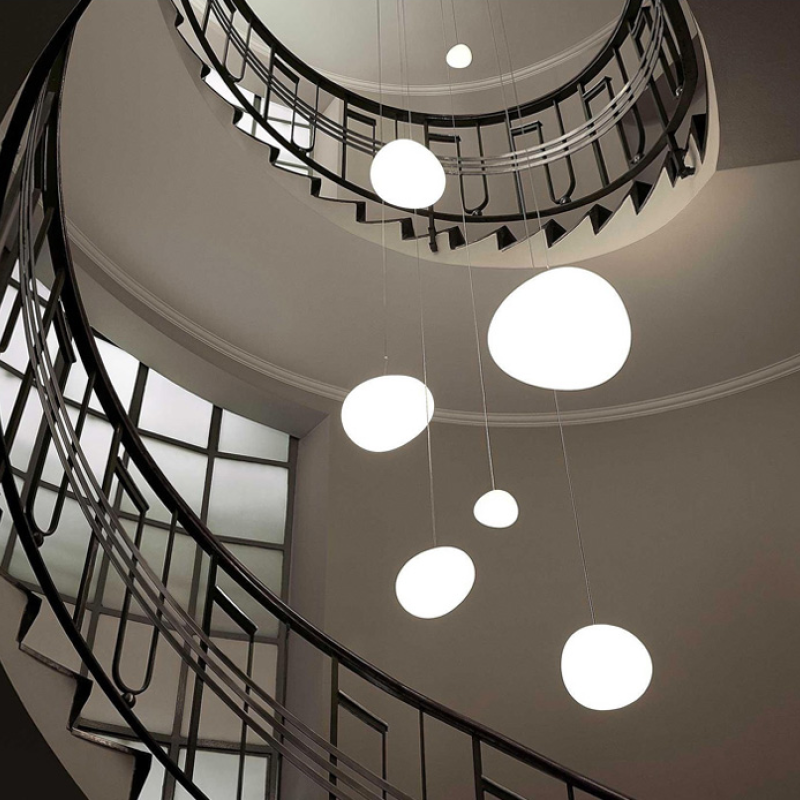 Nexa Lámpara Colgante Cristal Forma Huevo Globo Moderno Salón
