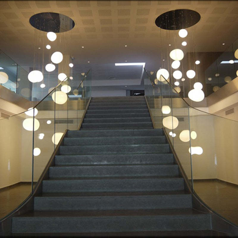 Nexa Lámpara Colgante Cristal Forma Huevo Globo Moderno Salón