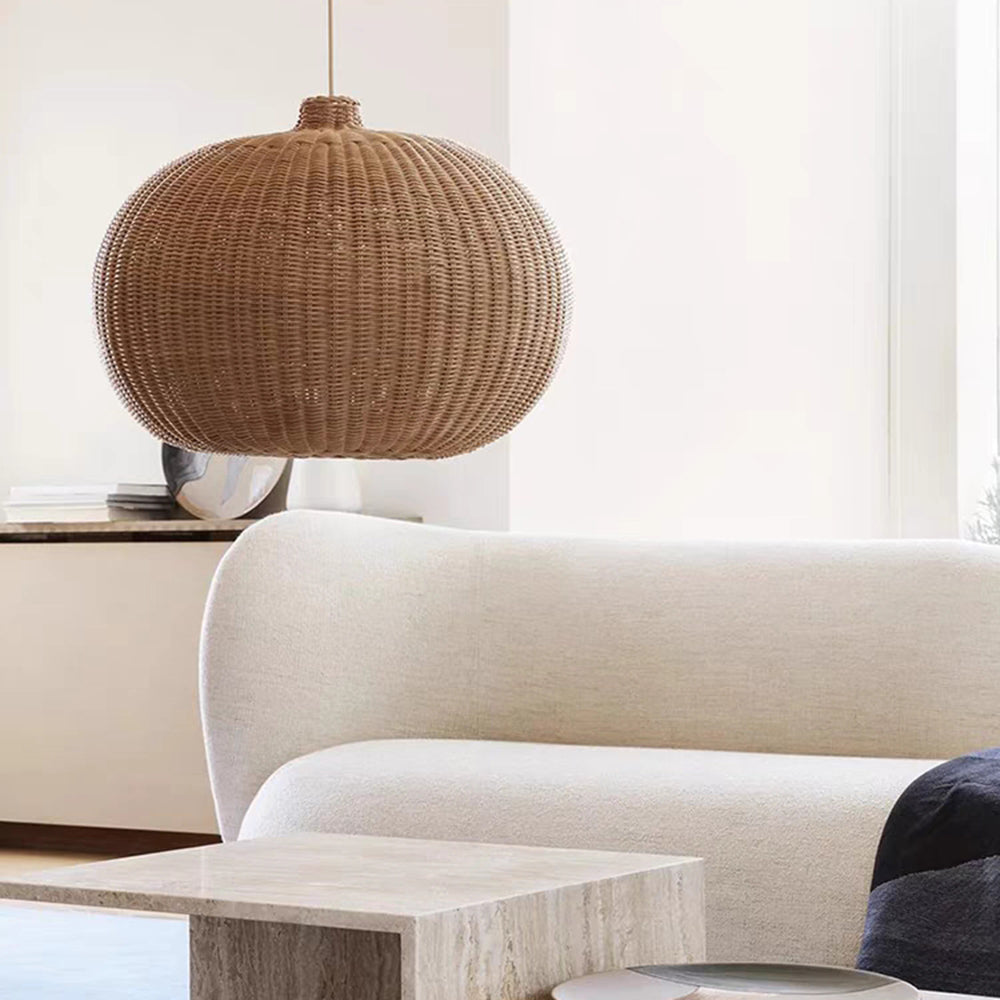 Noncu Pendant Light Japanese Nordic Wicker Bedroom Dining Room