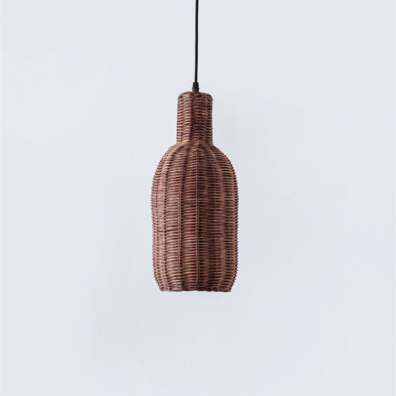 Noncu Pendant Light Japanese Nordic Wicker Bedroom Dining Room