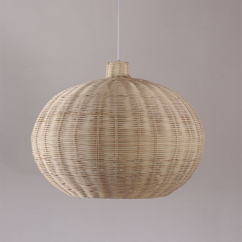 Noncu Pendant Light Japanese Nordic Wicker Bedroom Dining Room