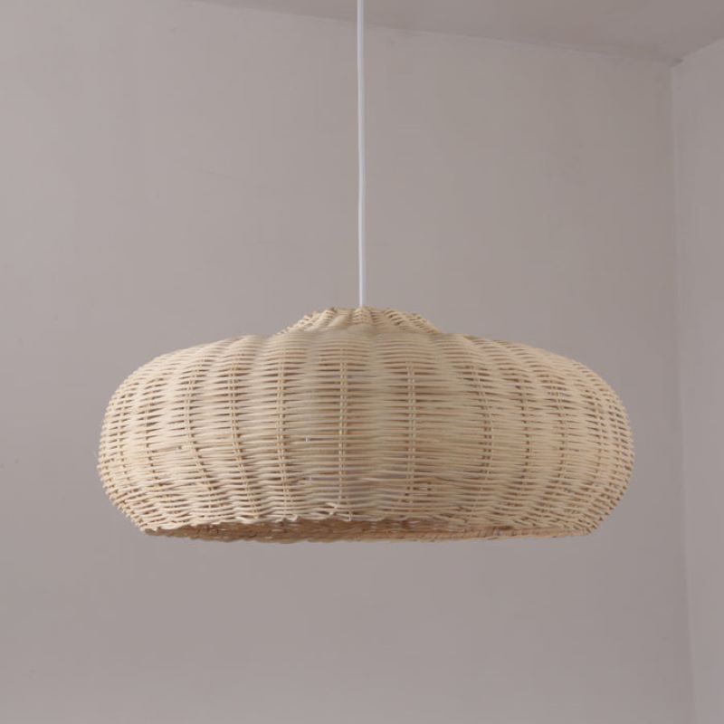 Noncu Pendant Light Japanese Nordic Wicker Bedroom Dining Room