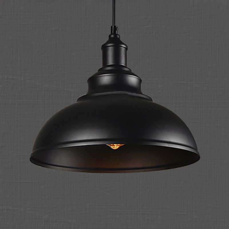 Mode Pendant Light Dome Industrial Metal Copper Living Room