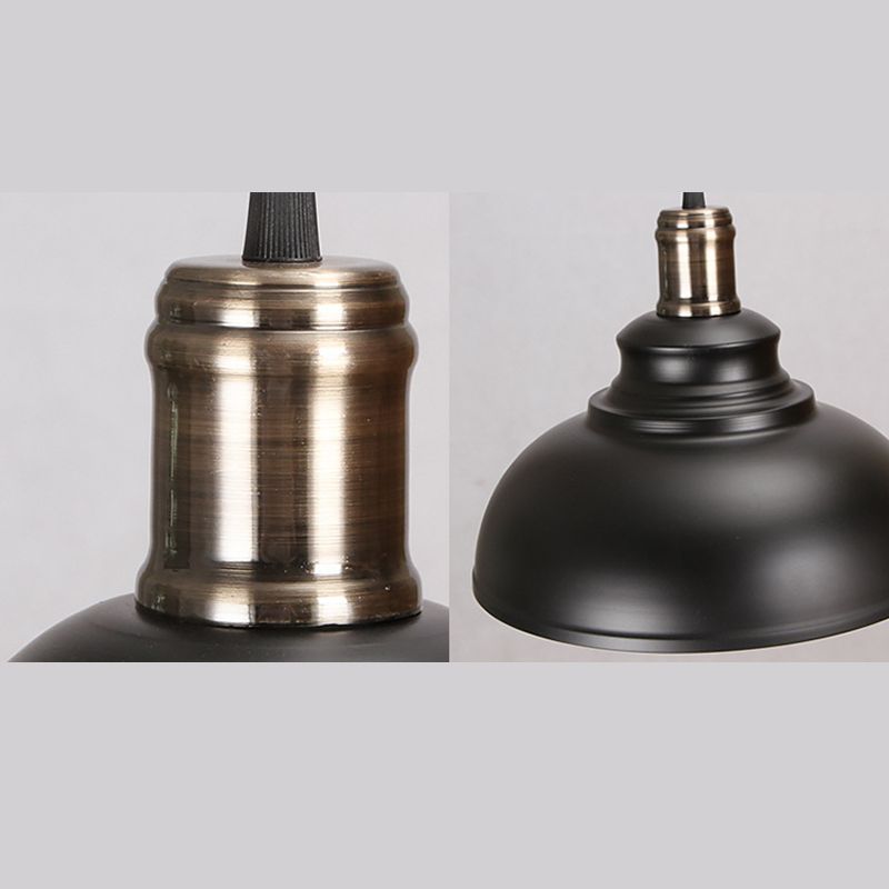 Mode Pendant Light Dome Industrial Metal Copper Living Room