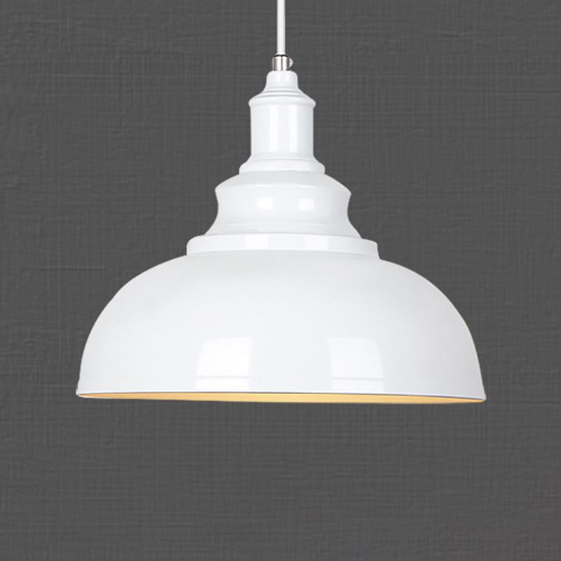 Mode Pendant Light Dome Industrial Metal Copper Living Room
