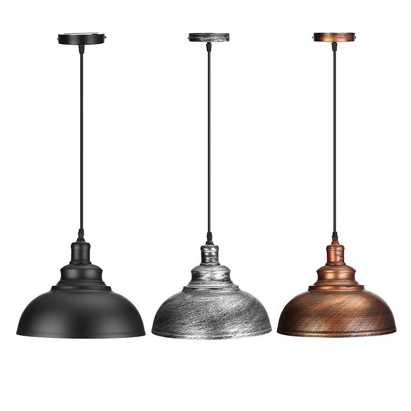 Mode Pendant Light Dome Industrial Metal Copper Living Room