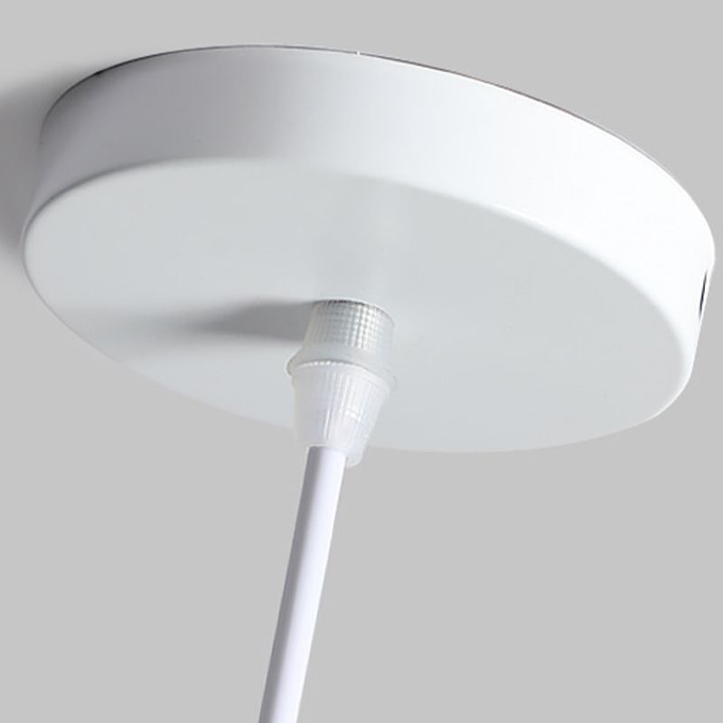 Halo Pendant Light Minimalist Metal Shape Cover Wood Natural