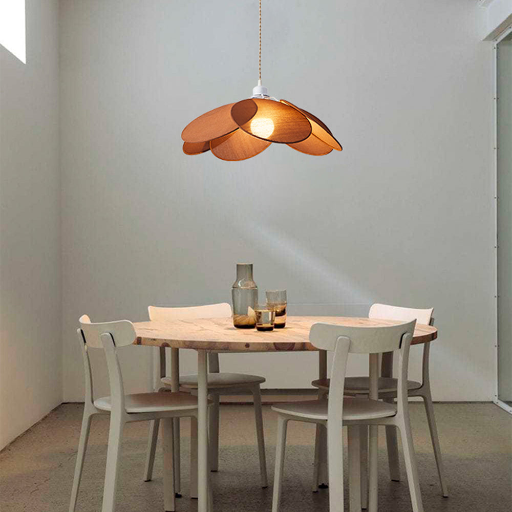 Halo Pendant Light Flower Minimalist Classic Fabric Living Room