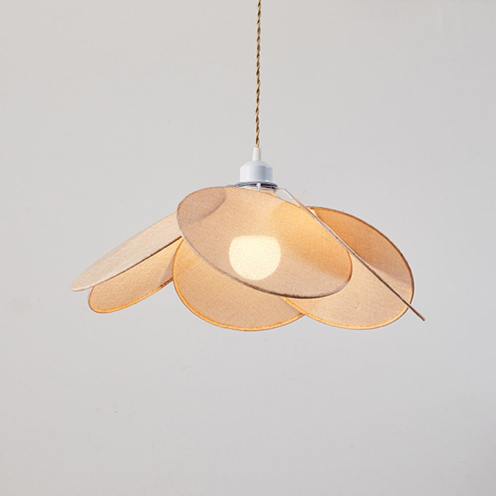 Halo Pendant Light Flower Minimalist Classic Fabric Living Room