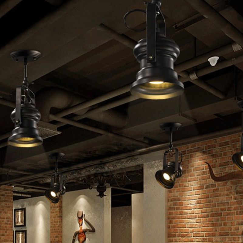 Mode Pendant Light Swivelling Semi-Inground Mount Industrial Style