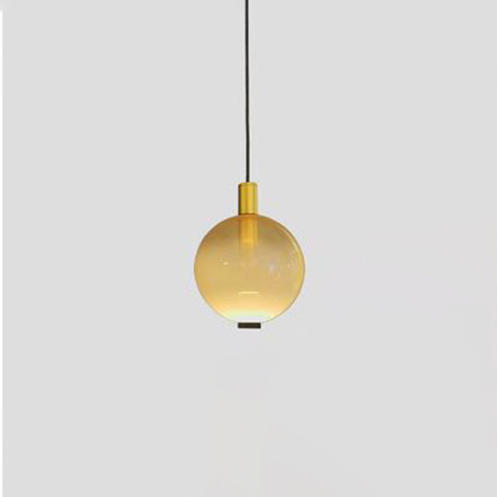 Halo Pendant Light Elegant Multicoloured LED Metal Glass Living Room