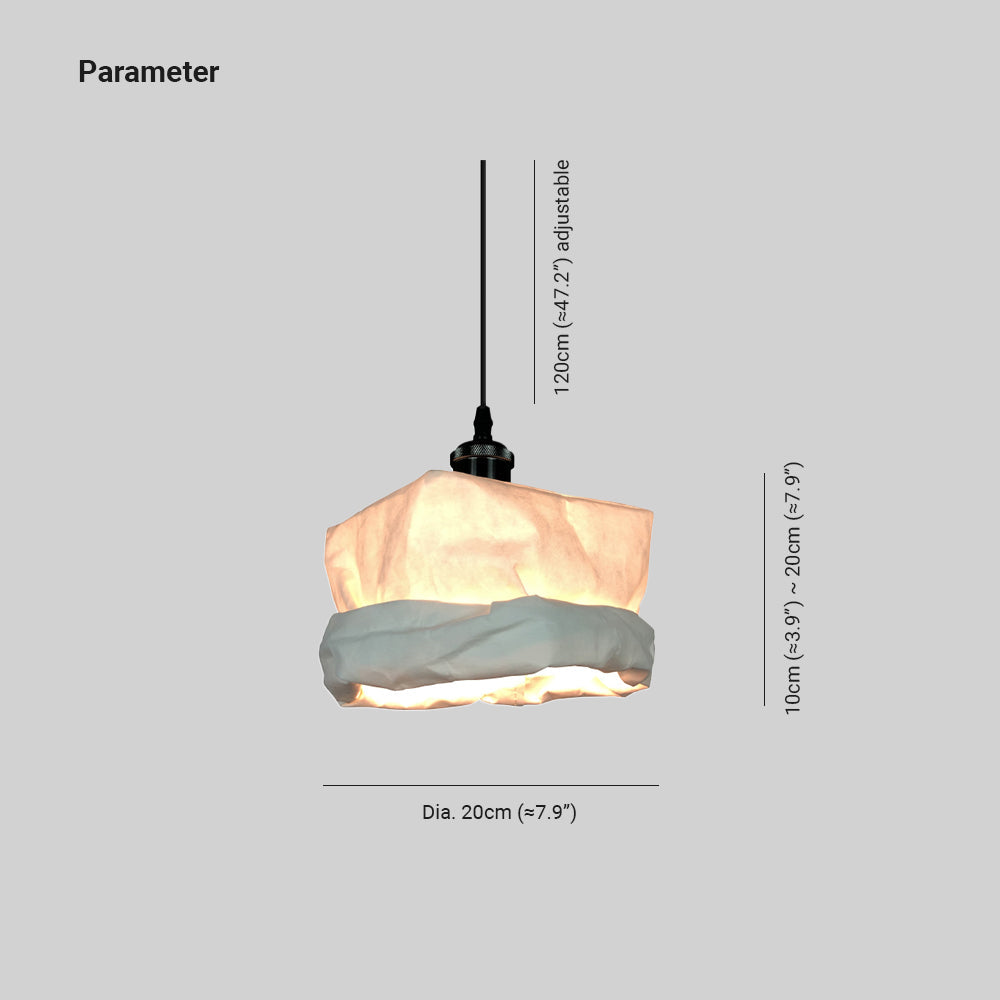 Zephyra Pendant Light Vintage Paper Cup LED Living Room Bedroom
