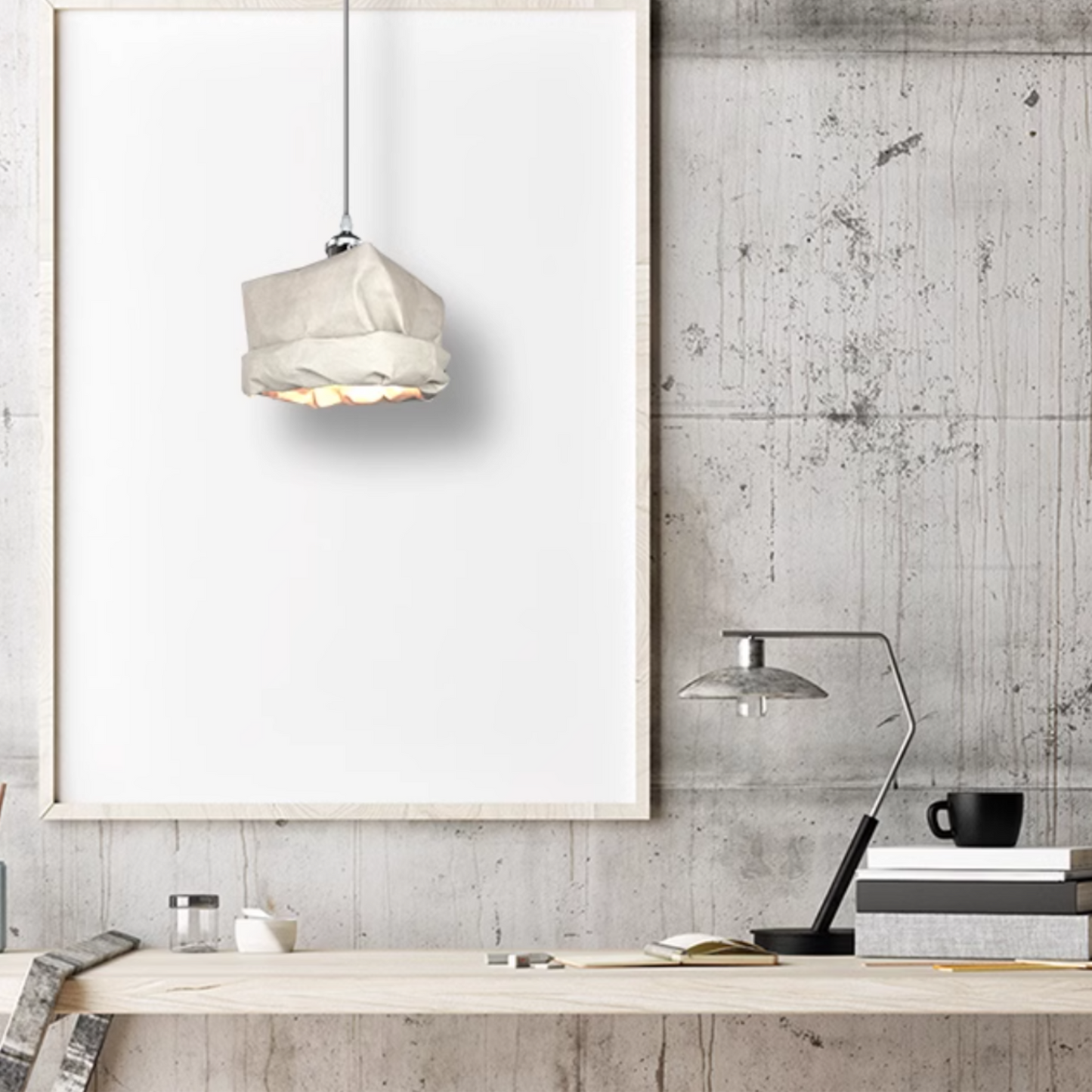 Zephyra Pendant Light Vintage Paper Cup LED Living Room Bedroom