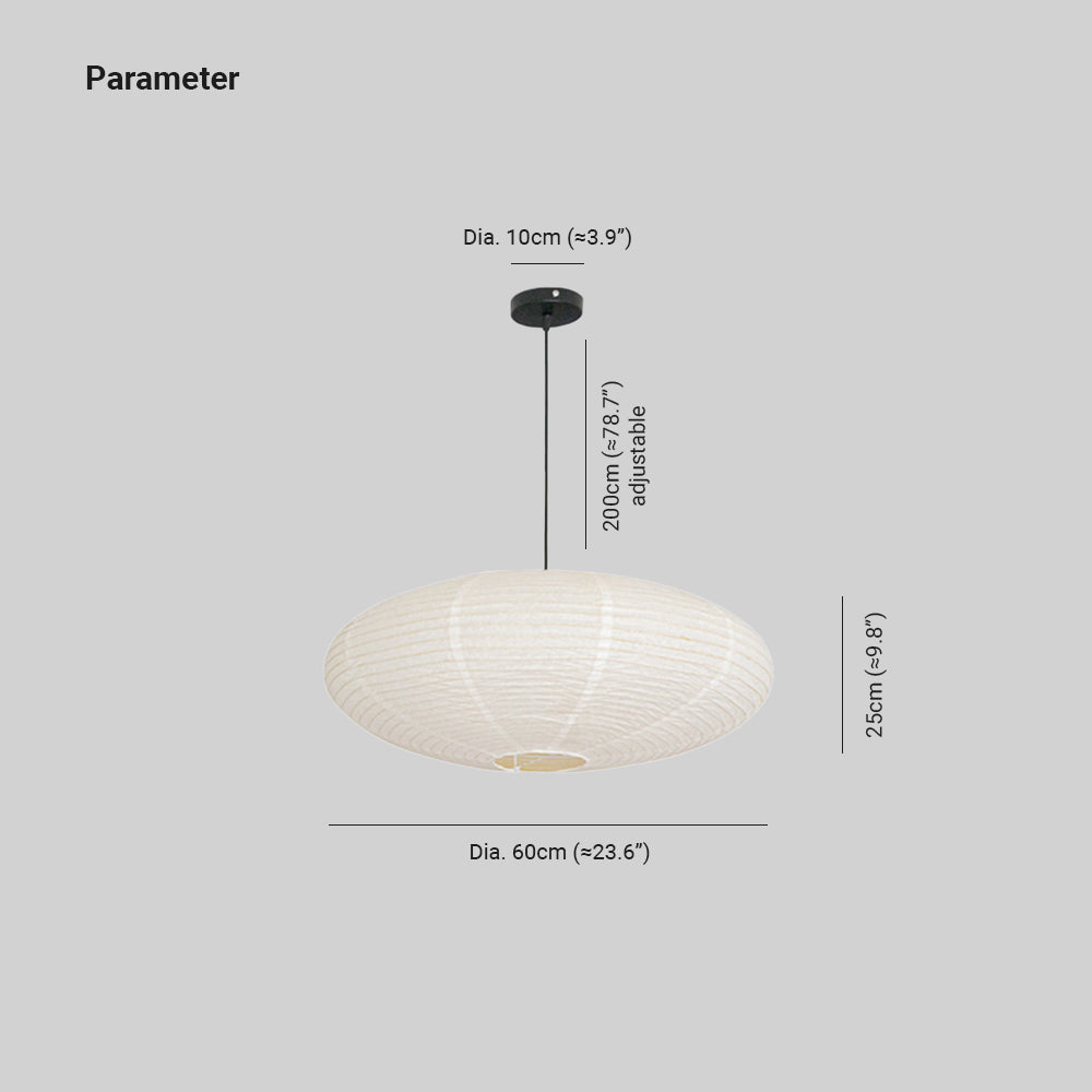 Nexa Lámpara Colgante LED Globo Papel Metálico Retro Wabi-Sabi Comedor